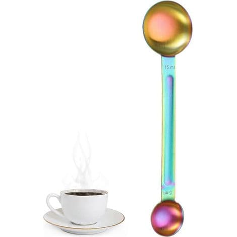 Kaffemål til malet kaffe - Rustfrit stål. Multifunktionelt værktøj til måling og stampning af kaffe.