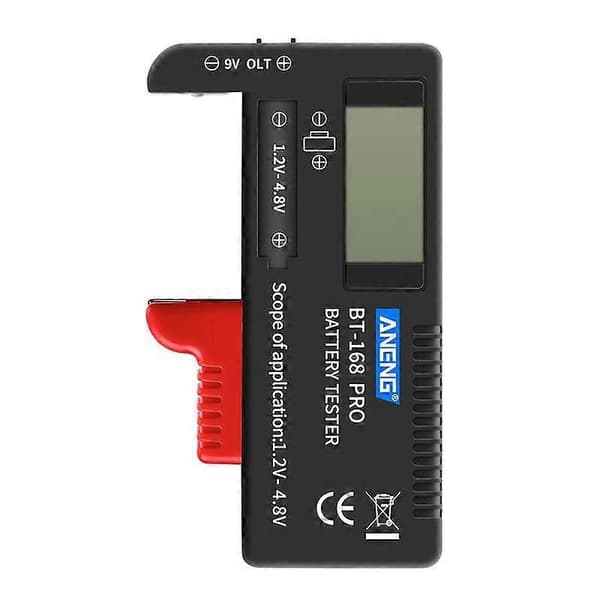 BT-168 Pro Smart LCD Digital Batteritester Elektronisk T1 Mål Batteri K0I2 black One-size