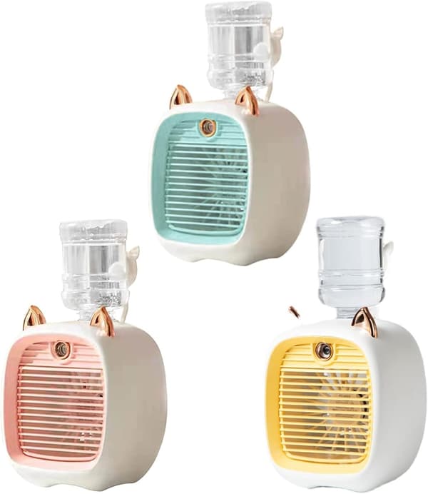 Mini køleventilator, mini klimaanlæg, støjsvag og sød