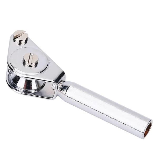 2X 5mm Fiskestangstip Rustfrit Stål Rullestangstip Guide Fisketrollingudstyr til Havbådsfiskeri Trolling Silver