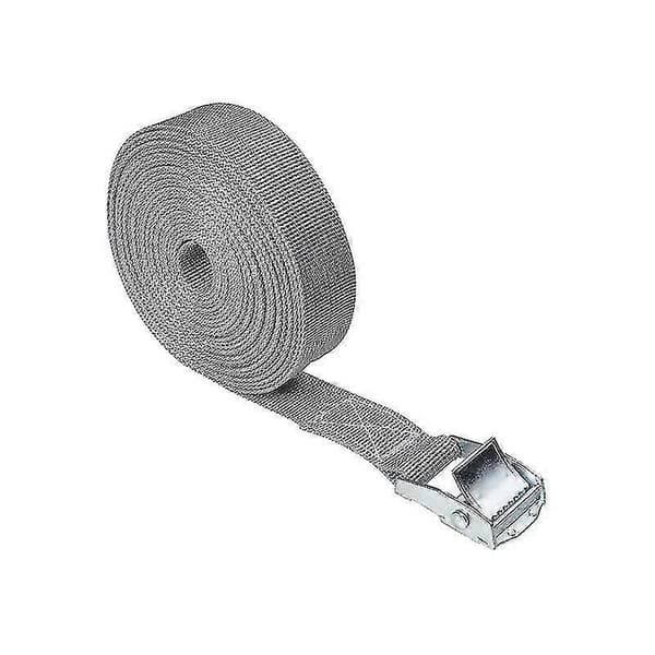 2,5mx25mm Bilspenningsstropp, sinklegering sinknylon, 8 farger Grey