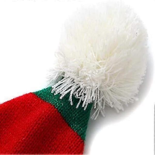 Jul Tomte Stickad Mössa, Jul Baby Stickad Mössa för Barn: