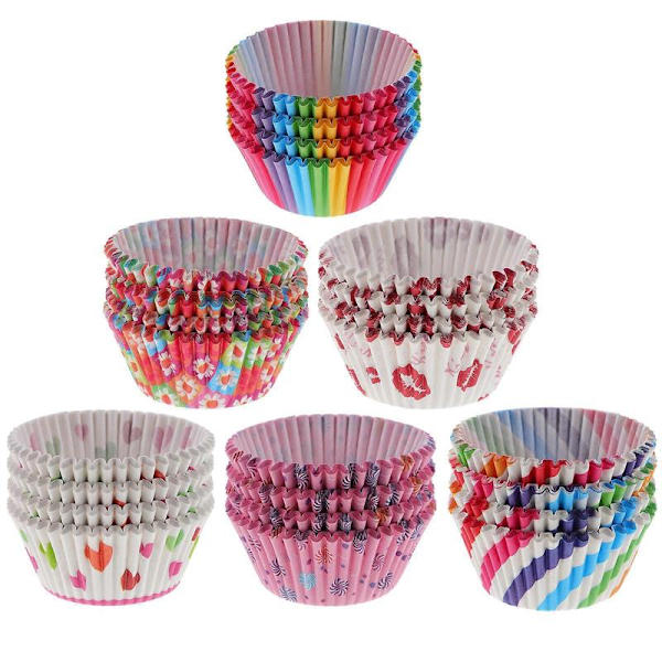 600 stk. Muffin Forme Cupcake Papir Muffin Forme Bageforme til Bryllup{HW}