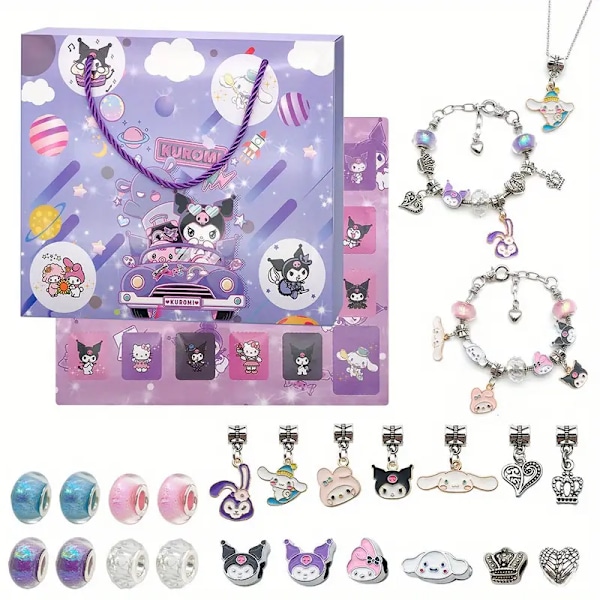 Sanrio Character DIY Jewelry Making Kit Necklace and Bracelet Perfect for Parties, Birthdays and Holidays