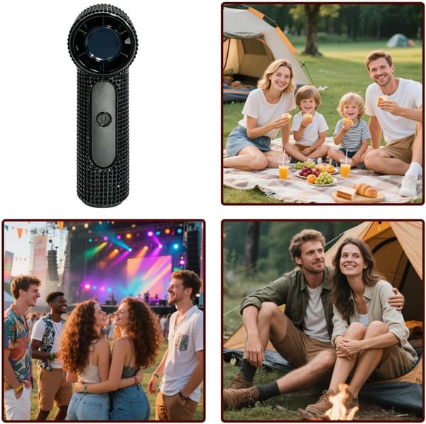 Bärbar fläkt, liten men kraftfull, batteridriven