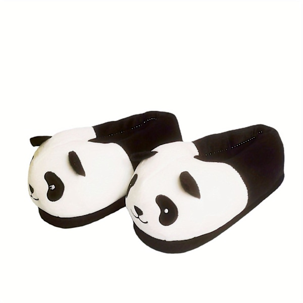 Cartoon Panda Slippers Indoor Nonslip Warm Thickened Slippers Cute Couple Parentchild Cotton Shoes