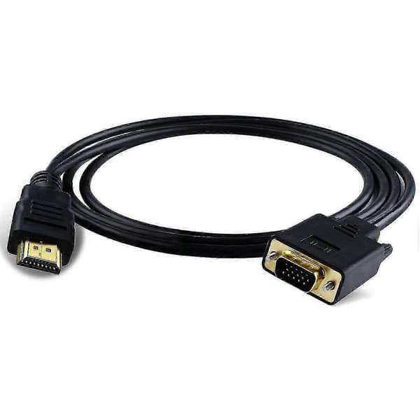 VGA til HDMI-adapterkabel Skærm D-Sub til HDMI-konverter 15-benet til HDMI-adapter Han til VGA Han Tilslutningskabel Transmitter
