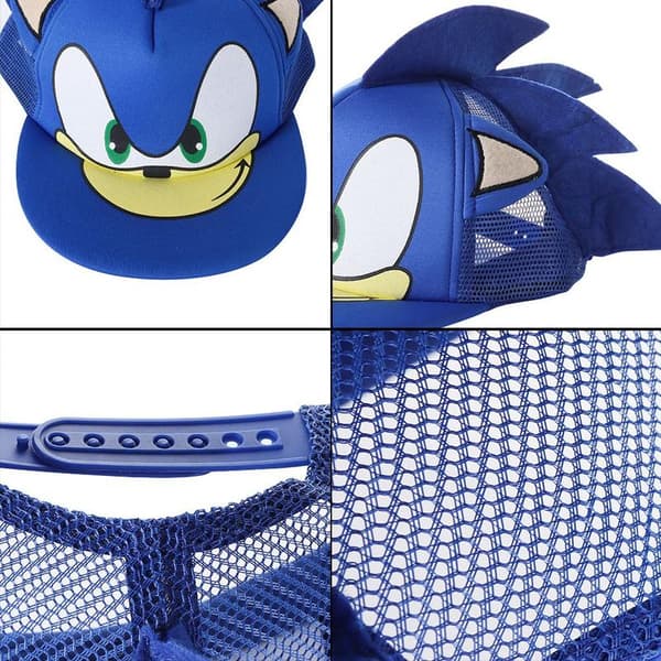 Söt tecknad Sonic The Hedgehog-keps