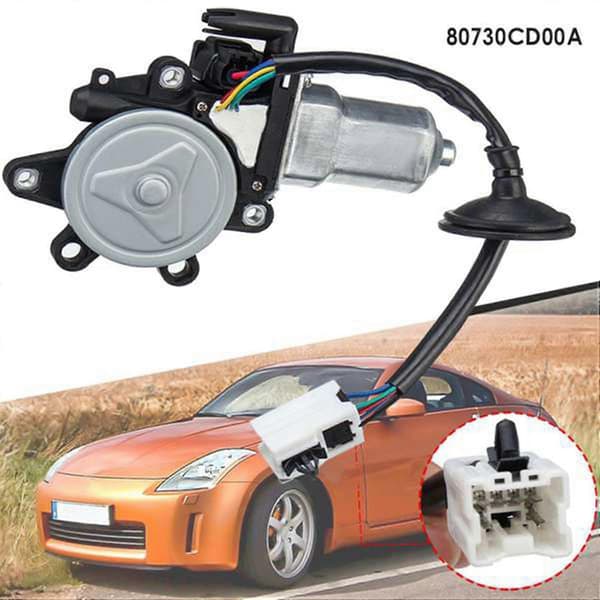 Høyre frontvindusregulatormotor for 350z 2003-2009 G35 2003-2007 80730cd001 80730-cd00a Noir