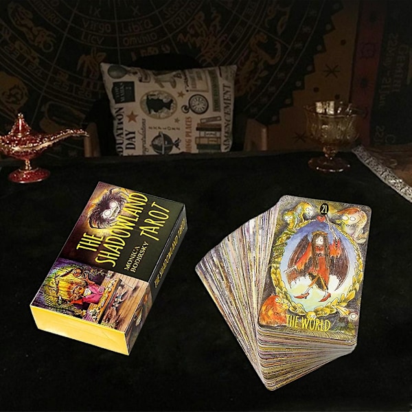 Shadowland Tarot -korttipakka, ennustava hauska lautapeli, korttiperhejuhla