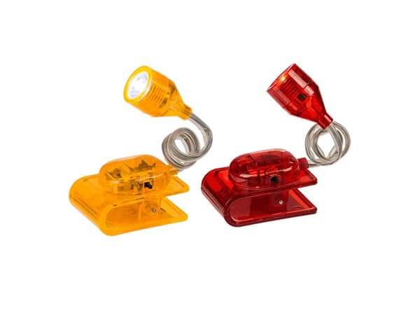 Boklampe - Leselampe / LED-lampe med klemme - Lampe til bok multifärg multicolor