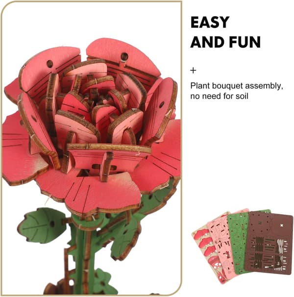 Puinen kukkapalapeli, DIY ruusukimppu
