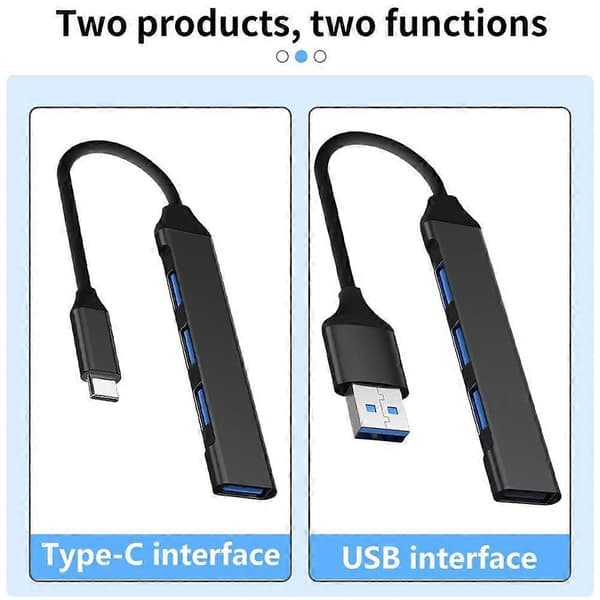 USB C HUB 30 20 Typ C 4-portars MultiSplitter-adapter för PC bärbar dator Android