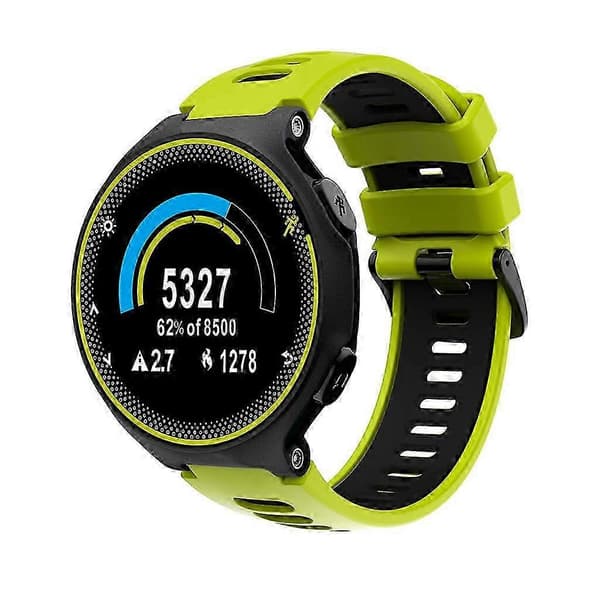 Svedafvisende armbåndsrem til Forerunner 735xt med 230/235 Loop-kompatibilitet Lime-black