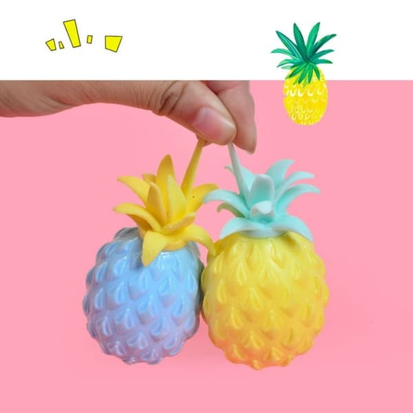 Ananas Stressball Sensorisk Stresslindring Squishy Bead Ananas