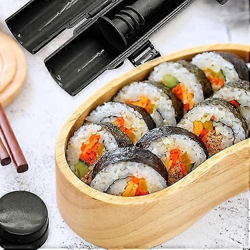 Sushi-sæt, Sushi Maker Sæt, Bazooka Sushi Roller, Sushi Form Sæt Black