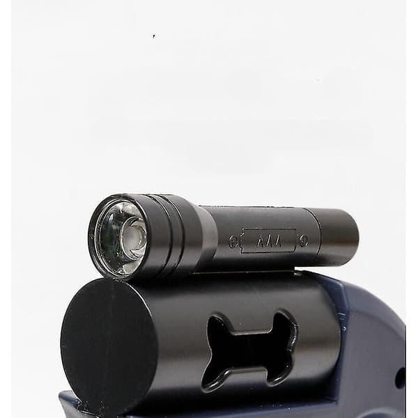 Sammenklappelig dobbeltline til to hunde, med LED-lys og lineopbevaring.