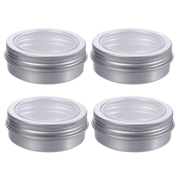 12 stk. 60 ml runde aluminiumskrukker, tomme makeupcremebeholdere, dåser