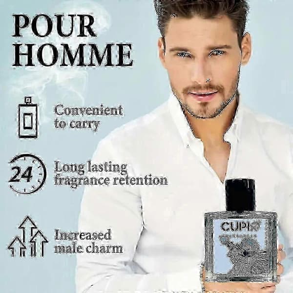Upgrade Cupids Charm Toilette Cologne til mænd Multipurpose Eau De Parfum Langvarig duftende duft fødselsdagsgave 50ml