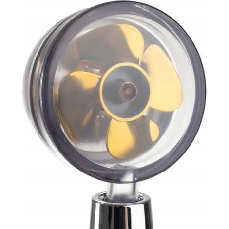 Booster duschhuvud med propeller (med filter) - Turbo Silver