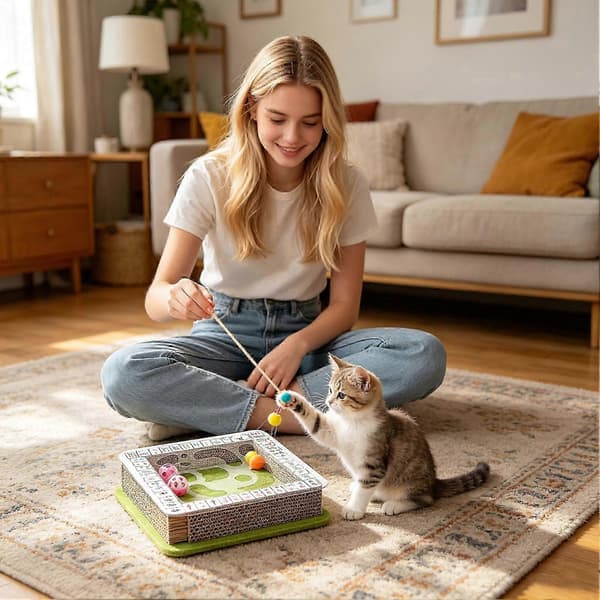 Kat Papkradser Mahjong Form Ridsefast Bølgepap