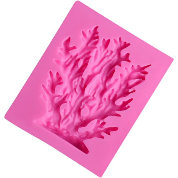Korallsjøgressformet geléform DIY Non Stick godteriform Silikonkakeform for baking Hjemmefestkakedekorasjon