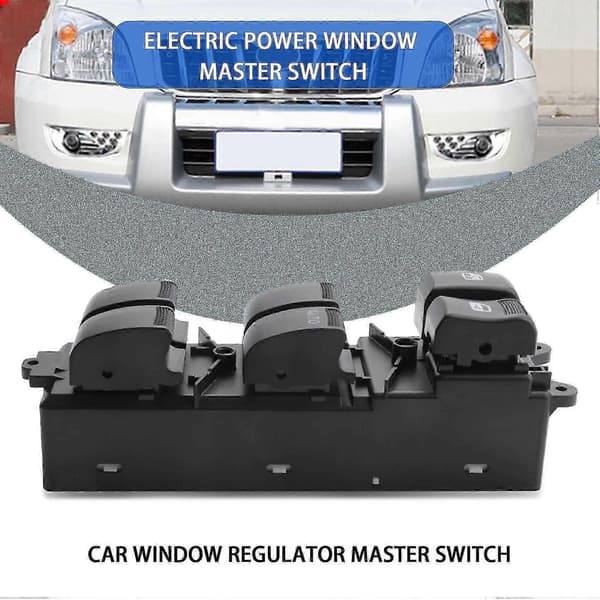 Elektrisk hovedbryter for vindusheis til 2012 Isuzu D-Max Dmax Pickup 8981922511-God noir