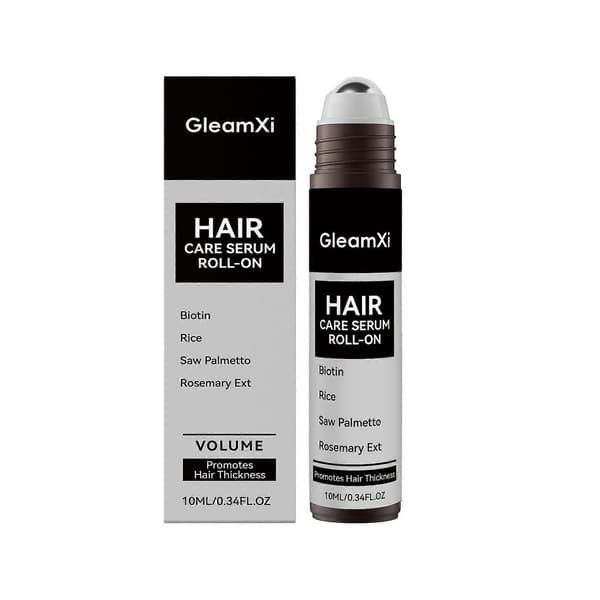 Avancerad Hårväxtserum Rollerball, Innehållande Rosmarin, Risvatten, Biotin Och Sågpalmetto, Minskar Håravfall Och Stöder Hårväxt För Båda 1PCS