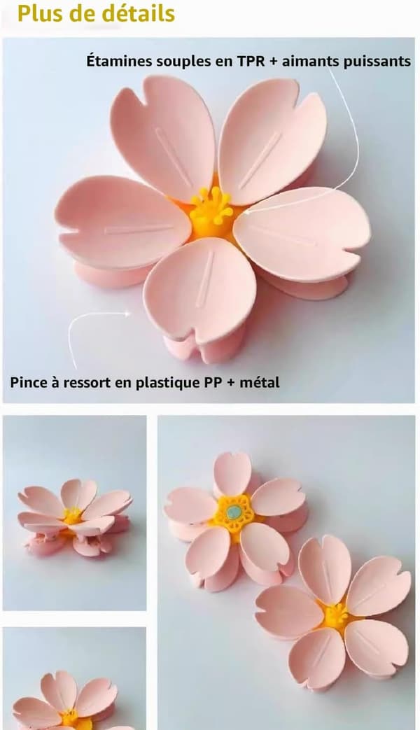 Blomsterformede magnetiske clips til køleskabe, velegnet til køleskabe og indretning