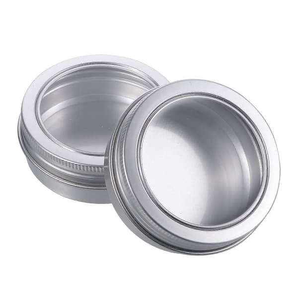 12 stk. 60 ml runde aluminiumskrukker, tomme makeupcremebeholdere, dåser