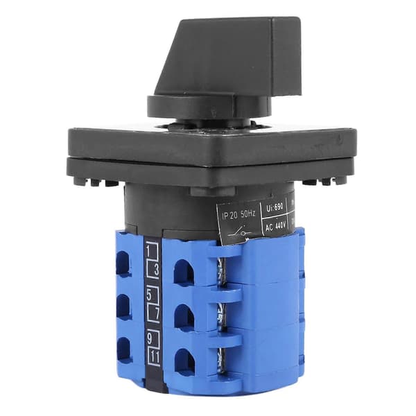 4X 3 lägen On-Off-on Omkopplare Vridkamomkopplare 20A Black & blue