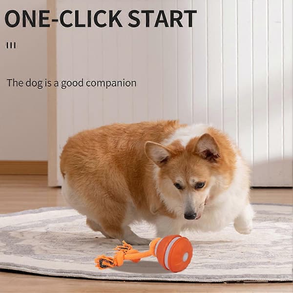 Interaktiv Smart Rullende Bold til Hunde - Holdbart Tyggelegetøj til Tandslibning og Sjov Underholdning Blue Ordinary
