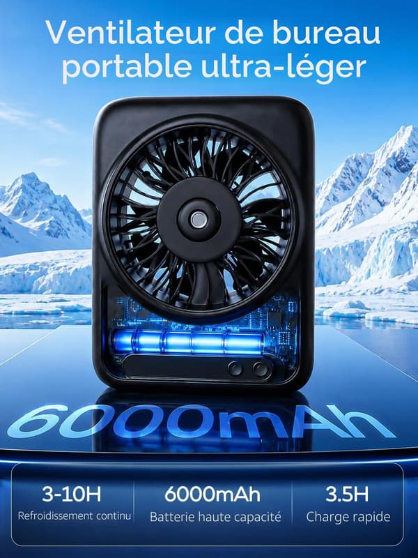 Luftstråleventilator (sort)