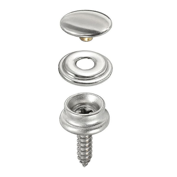 10 sett rustfritt stål snapfester Marine Yacht Boat Canvas Cover Tool Button