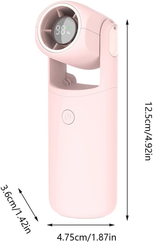 Universal bærbar ventilator, lille genopladelig blæser