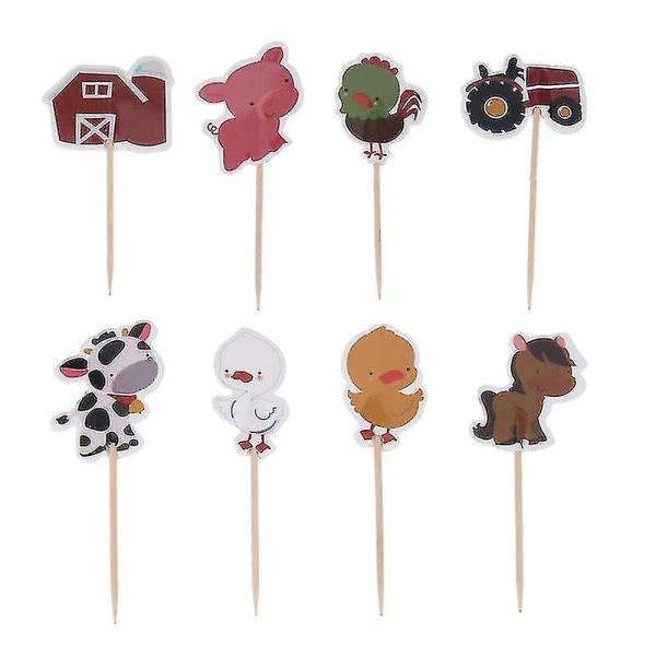 72stk Animals Cake Toppers