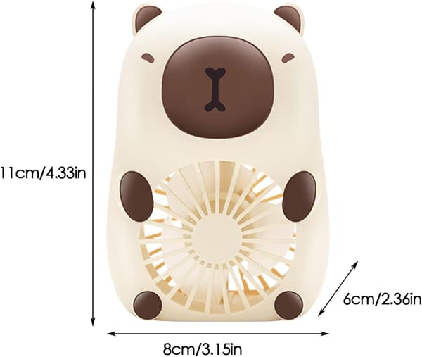 Sød lommeventilator | USB genopladelig, tre blæserhastigheder