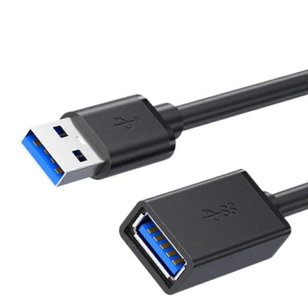 USB-forlengerkabel 3.0 datakabel USB 3.0-forlengerkabel hann til hunn for PC bærbar til U-disk smart-TV USB-skriver C Black 3M