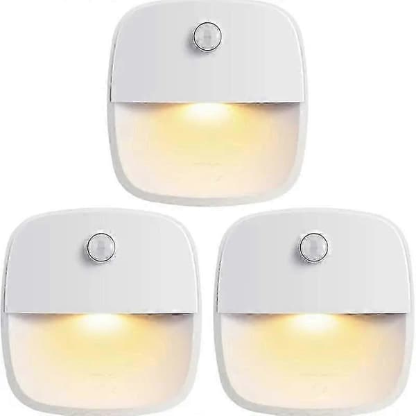 Trådløse LED-sensorlys, batteridrevet 3-pakning, varmhvit 25-26