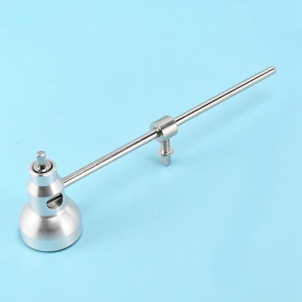 2X Silikonhode Trommepedalvisp Hammer for Basstromme Slagverkinstrument Tilbehør Silver