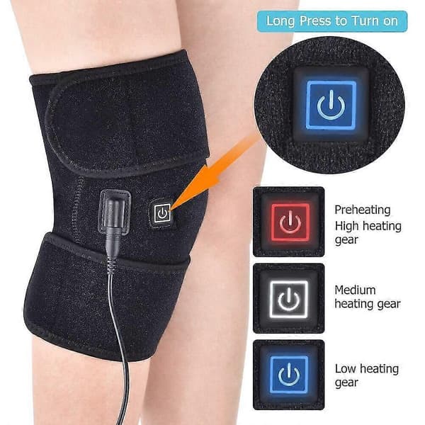 Infraröd värmande knästöd elektrisk massageomslag USB Cable