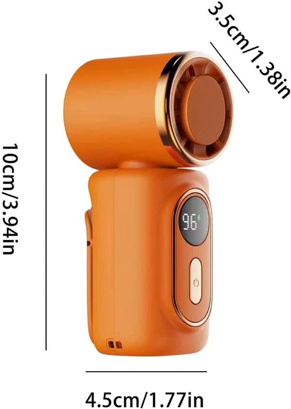 Bærbar ventilator: 180-graders roterende ventilator