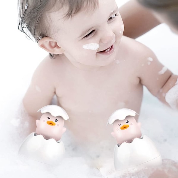 Baby Badelegetøj, Babybrus Badelegetøj Flydende Sprinklerlegetøj, Æg And Pingvin Swimming Pool Sprøjte Legetøj til Børn Drenge Piger Småbørn Baby Badetid