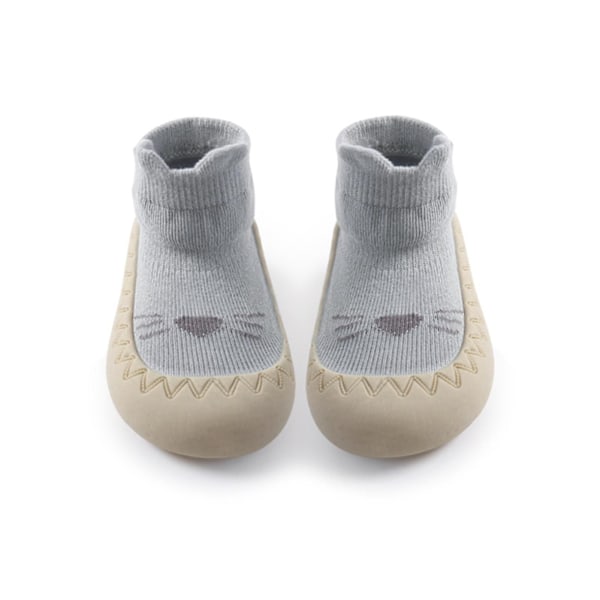Baby Toddler Barefoot Gulvsokker Anti-Skridsikker Slip-on Indendørs Bomuld Bløde Sko Blue 24