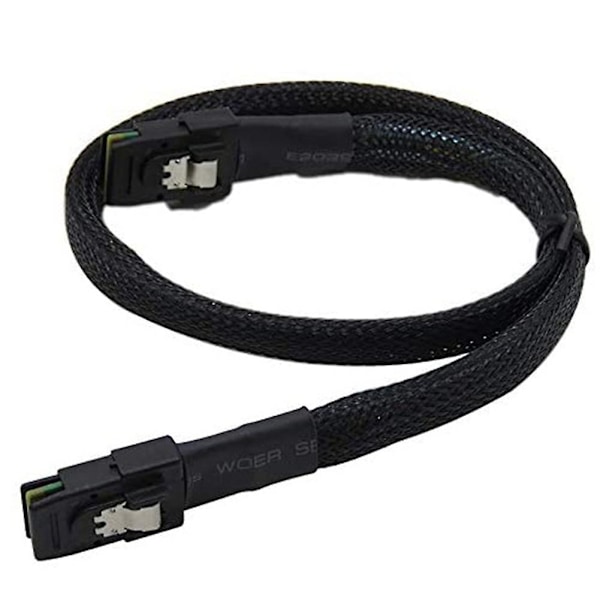 Sisäänrakennettu Mini Sas Sff-8087 - Sff-8087 -kaapeli, 36P - Mini Sas 36P -kaapeli, emolevypalvelimen kiintolevykaapeli 1 M Black