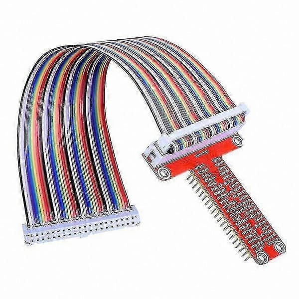 Raspberry Pi GPIO Breakout Board med 40-pinners båndkabel