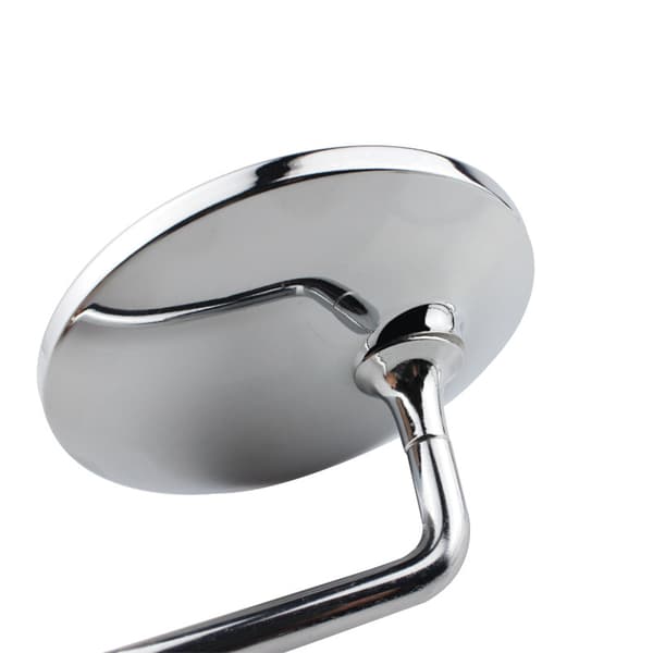 Backspeglar - 8mm Runda Krom Silver Motorcykel Backspeglar (Par)