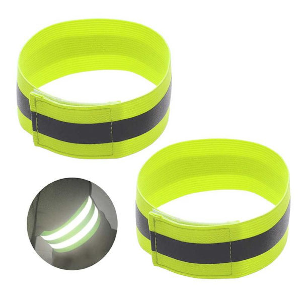 2-pack Reflexarmband Reflex Kardborre Neon Gul yellow