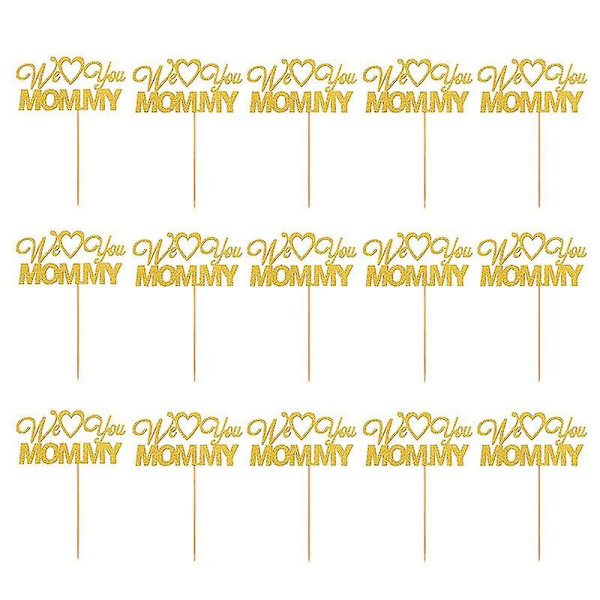 15 stk Festlige Cupcake-Topper