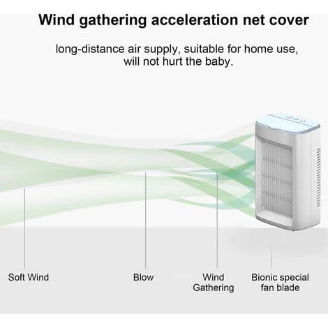USB bordventilator, bærbar aircondition, vandkølet bordventilator